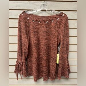 PerSeption Concept Women's Top in Rust Red